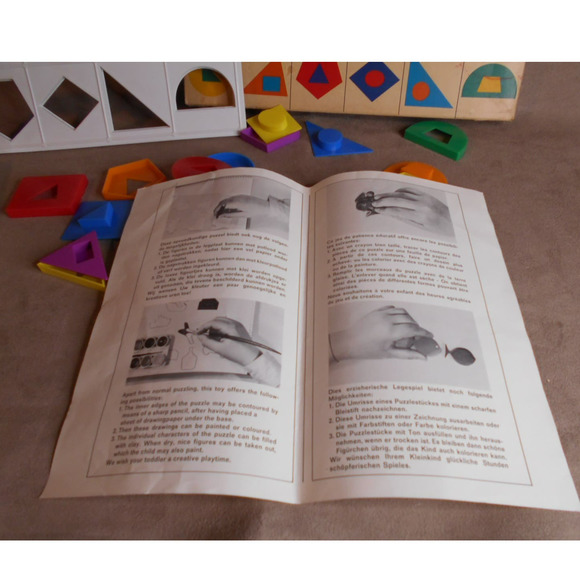 Vintage Dimensional Puzzle Europlastic Amsterdam Holland Montessori RARE - Picture 7 of 10